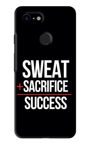 Sweat Sacrifice Success Google Pixel 3 Back Skin Wrap