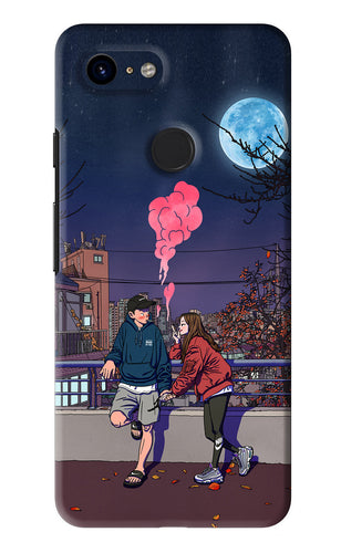 Chilling Couple Google Pixel 3 Back Skin Wrap