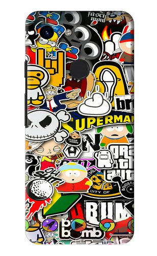 Sticker Bomb Google Pixel 3 Back Skin Wrap