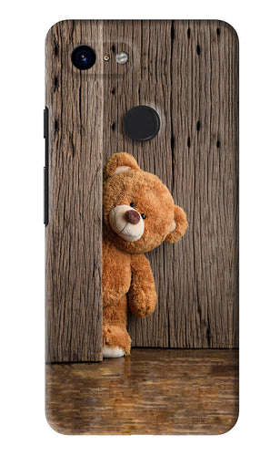 Teddy Wooden Google Pixel 3 Back Skin Wrap