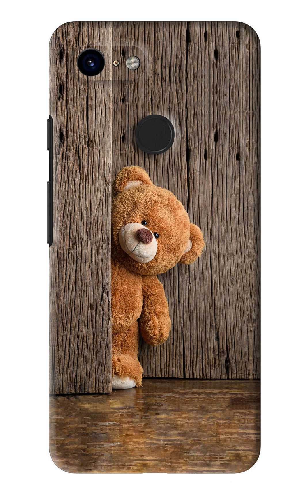 Teddy Wooden Google Pixel 3 Back Skin Wrap