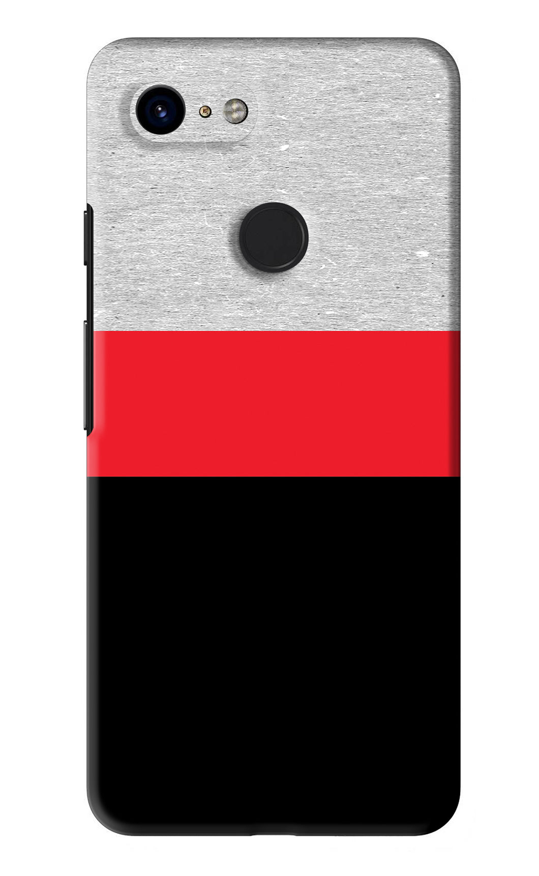 Tri Color Pattern Google Pixel 3 Back Skin Wrap