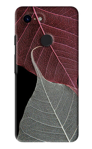 Leaf Pattern Google Pixel 3 Back Skin Wrap