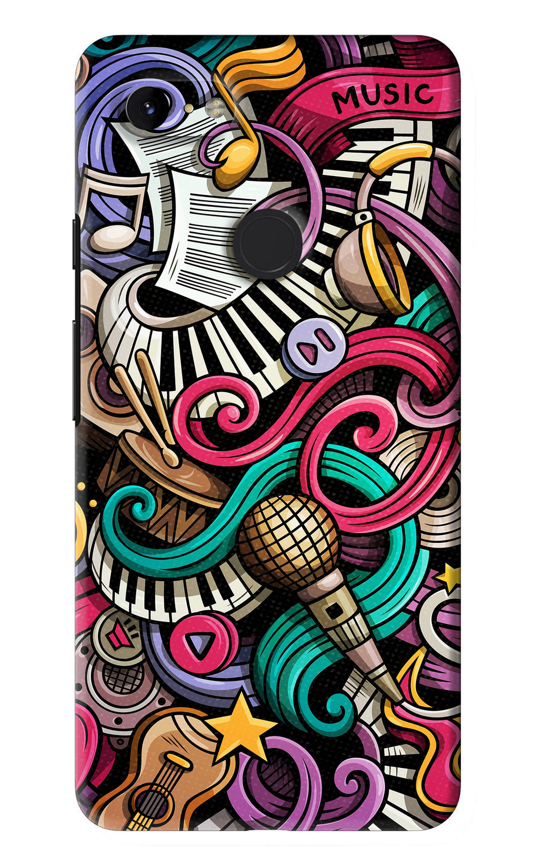 Music Abstract Google Pixel 3Xl Back Skin Wrap