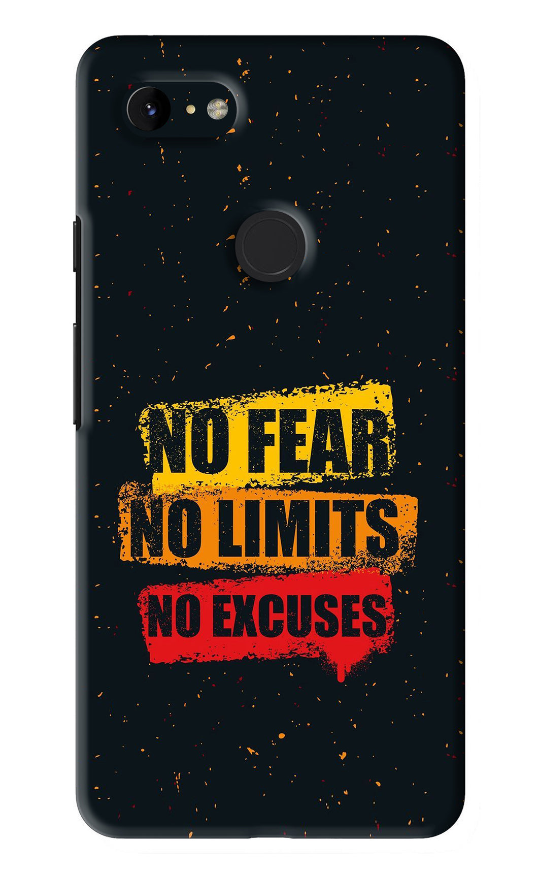No Fear No Limits No Excuses Google Pixel 3Xl Back Skin Wrap