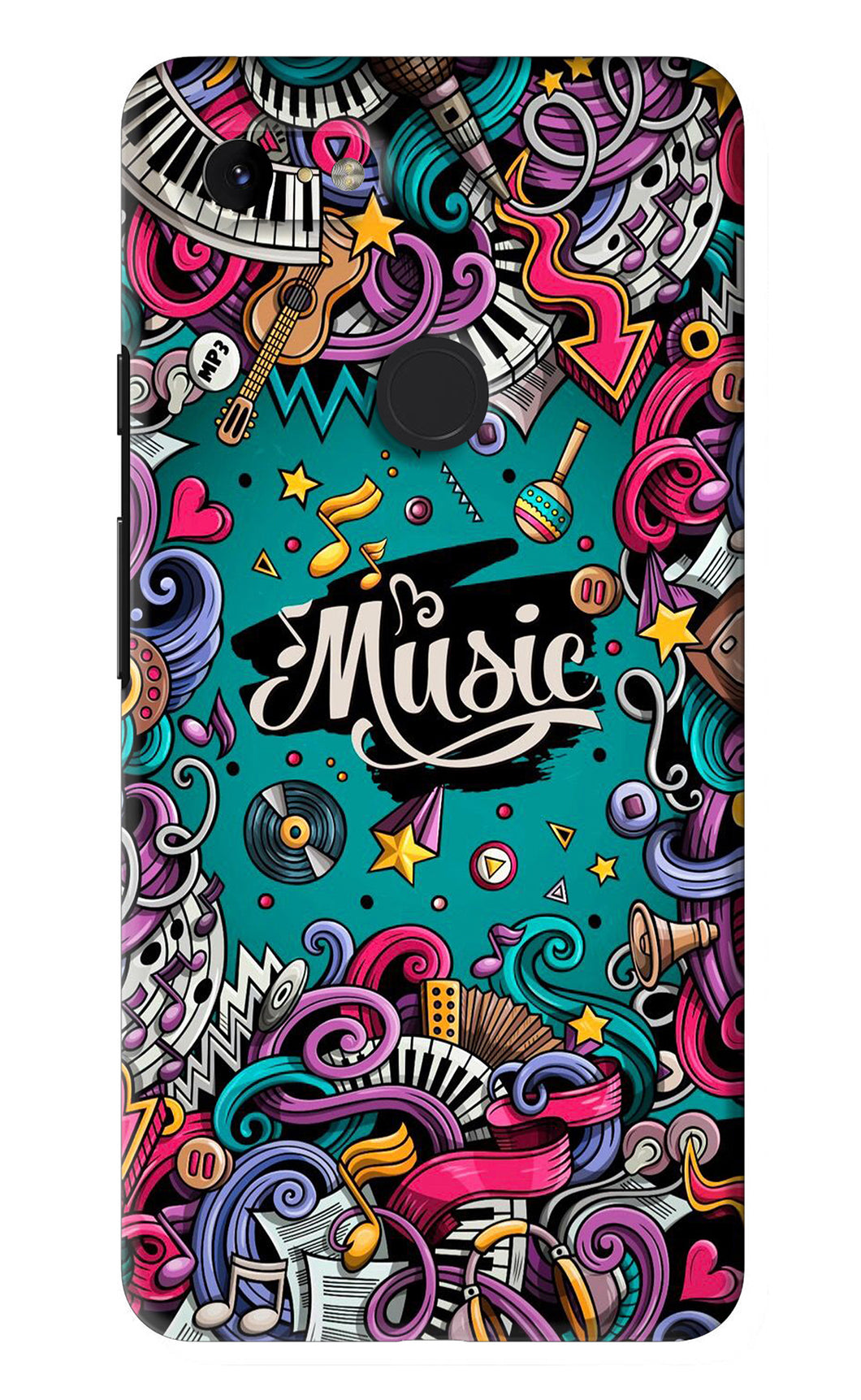 Music Graffiti Google Pixel 3Xl Back Skin Wrap