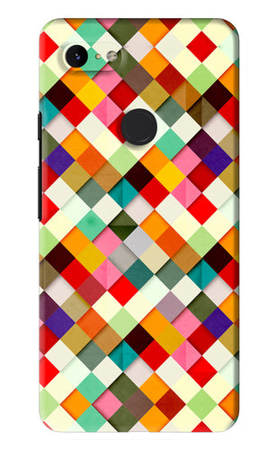 Geometric Abstract Colorful Google Pixel 3Xl Back Skin Wrap