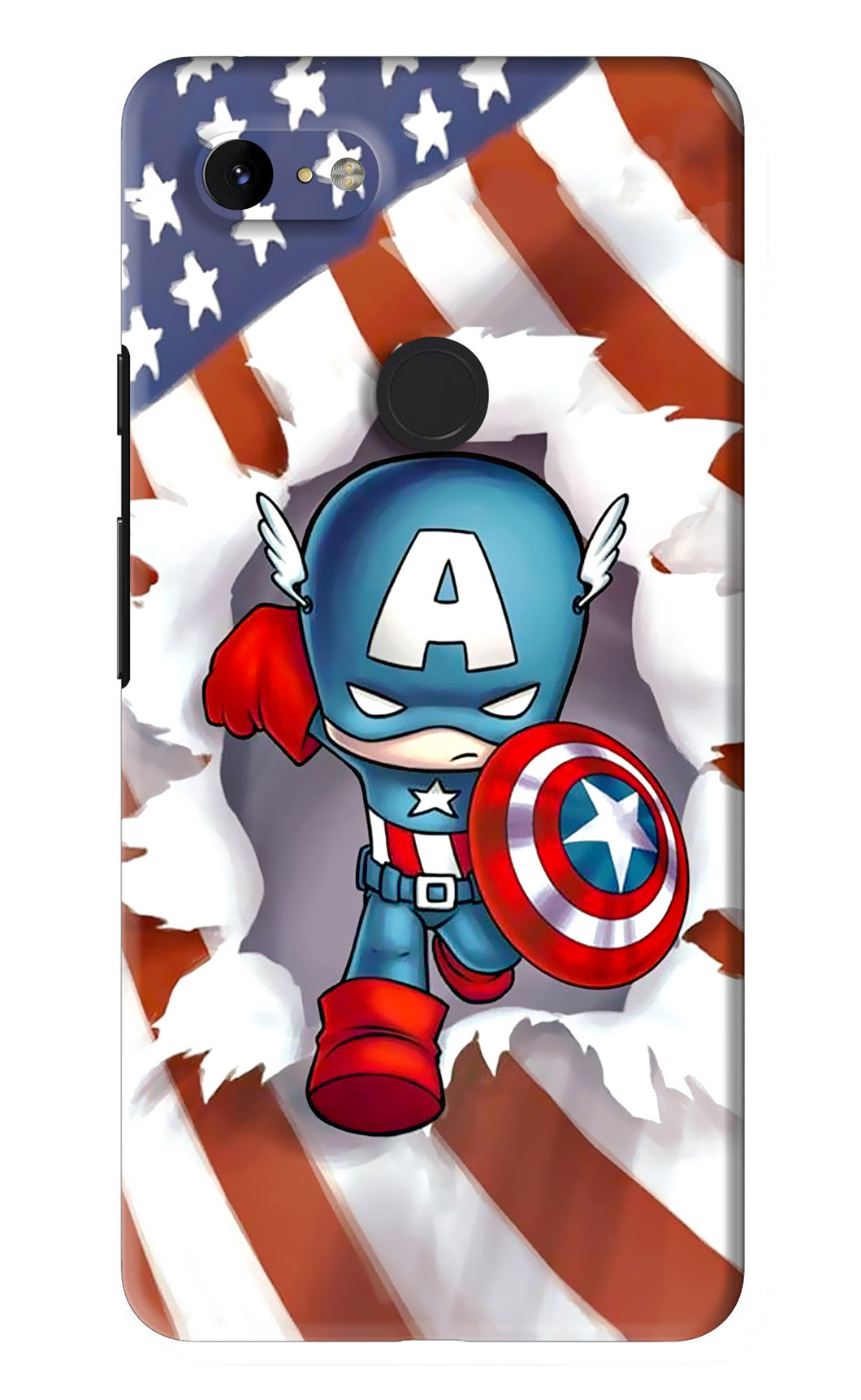 Captain America Google Pixel 3Xl Back Skin Wrap