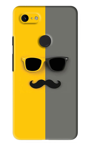 Sunglasses with Mustache Google Pixel 3Xl Back Skin Wrap