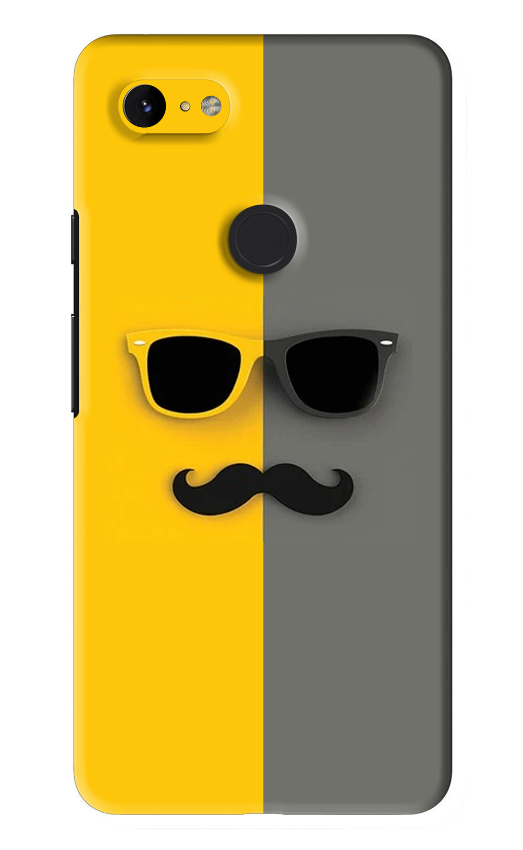 Sunglasses with Mustache Google Pixel 3Xl Back Skin Wrap