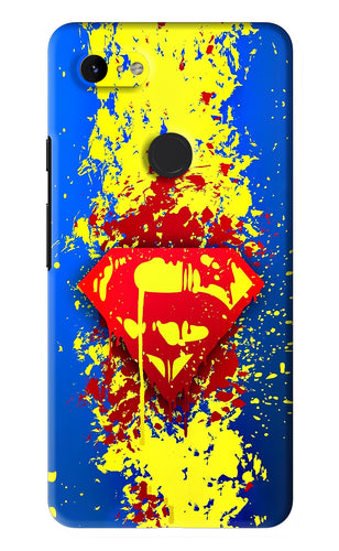 Superman logo Google Pixel 3Xl Back Skin Wrap