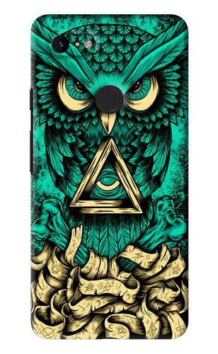 Green Owl Google Pixel 3Xl Back Skin Wrap
