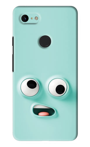 Silly Face Cartoon Google Pixel 3Xl Back Skin Wrap