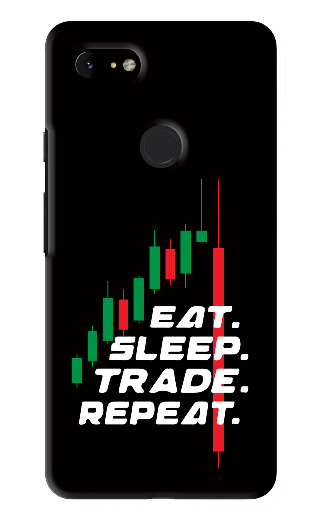 Eat Sleep Trade Repeat Google Pixel 3Xl Back Skin Wrap