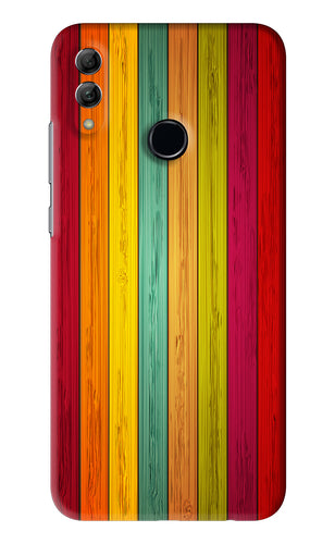 Multicolor Wooden Huawei Honor 10 Lite Back Skin Wrap