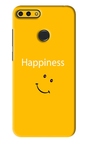 Happiness With Smiley Huawei Honor 7A Back Skin Wrap