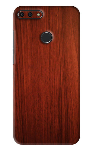 Wooden Plain Pattern Huawei Honor 7A Back Skin Wrap