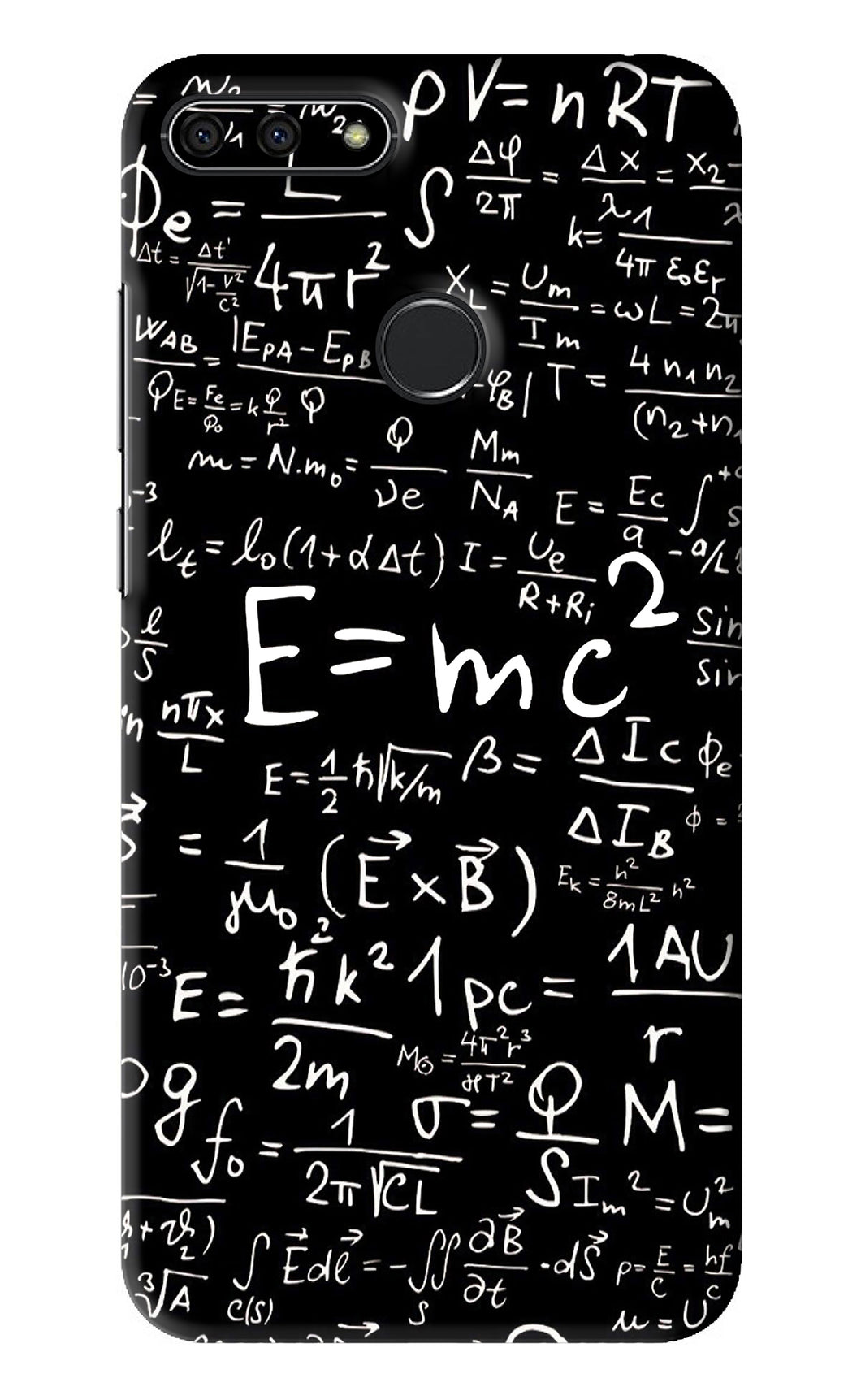 Physics Albert Einstein Formula Huawei Honor 7A Back Skin Wrap