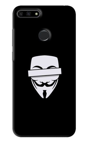 Anonymous Face Huawei Honor 7A Back Skin Wrap
