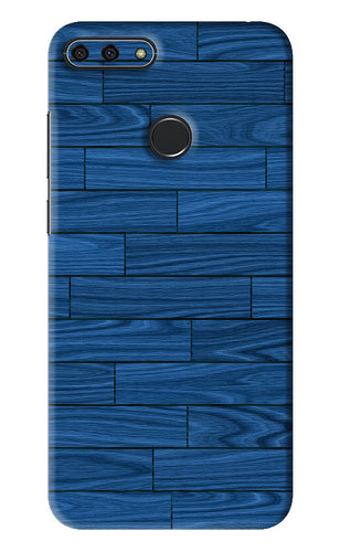 Blue Wooden Texture Huawei Honor 7A Back Skin Wrap