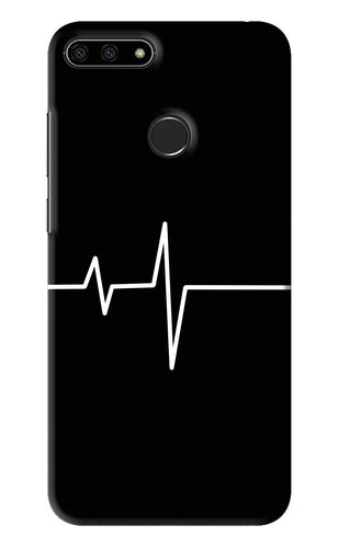 Heart Beats Huawei Honor 7A Back Skin Wrap