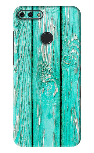 Blue Wood Huawei Honor 7A Back Skin Wrap
