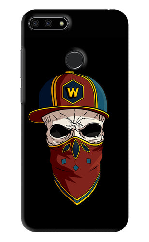 Skull Huawei Honor 7A Back Skin Wrap