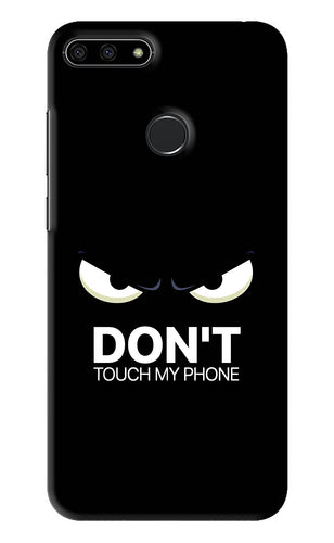 Don'T Touch My Phone Huawei Honor 7A Back Skin Wrap