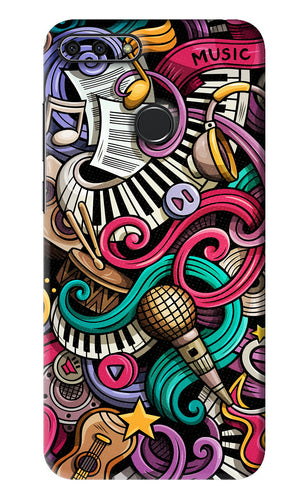 Music Abstract Huawei Honor 7A Back Skin Wrap