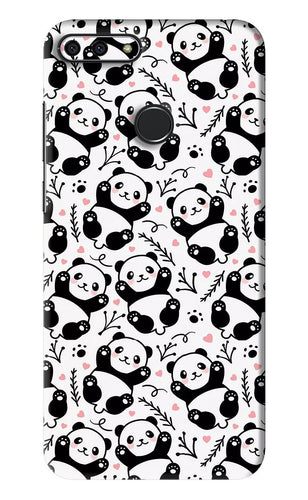 Cute Panda Huawei Honor 7A Back Skin Wrap
