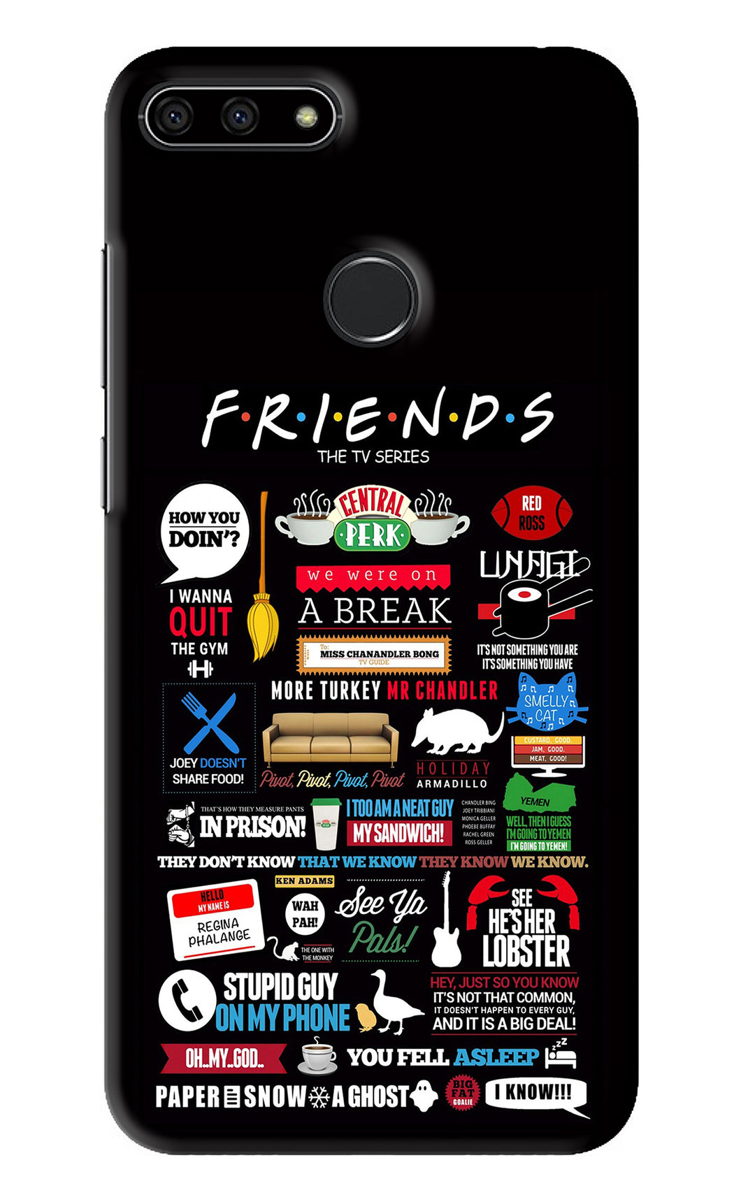 FRIENDS Huawei Honor 7A Back Skin Wrap