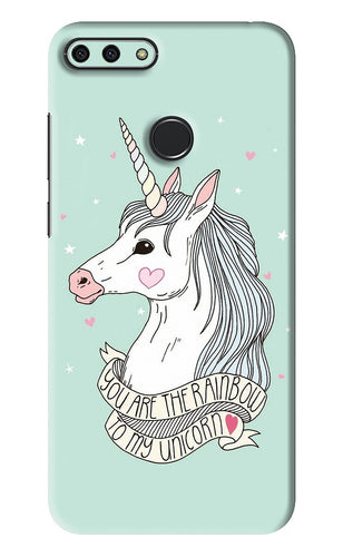 Unicorn Wallpaper Huawei Honor 7A Back Skin Wrap