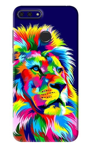 Vector Art Lion Huawei Honor 7A Back Skin Wrap