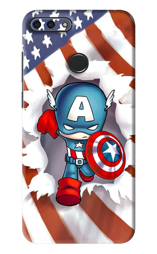 Captain America Huawei Honor 7A Back Skin Wrap