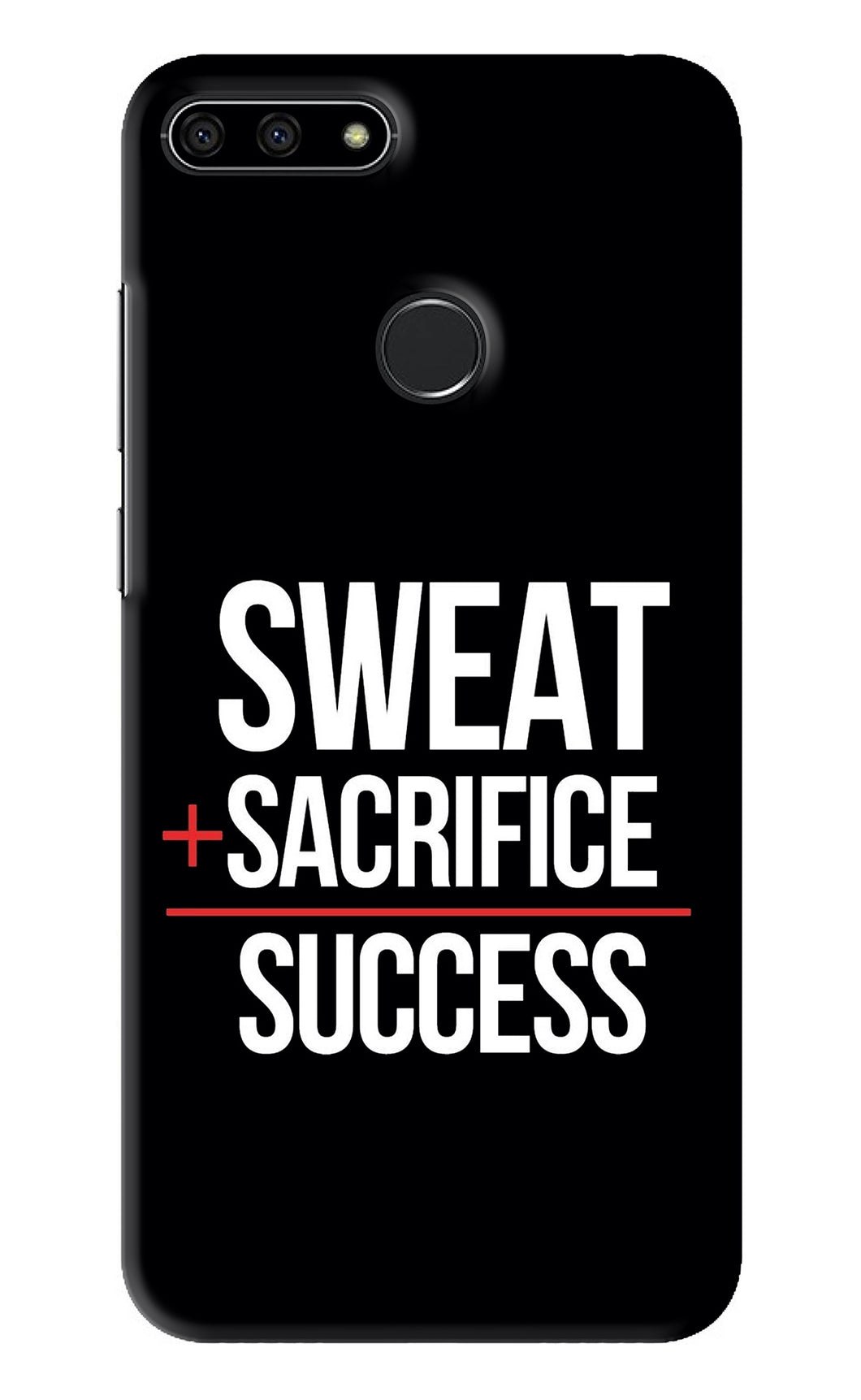 Sweat Sacrifice Success Huawei Honor 7A Back Skin Wrap