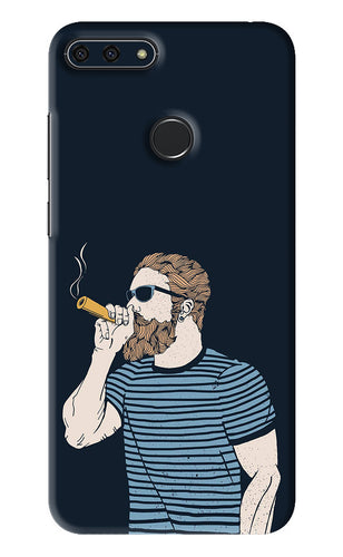 Smoking Huawei Honor 7A Back Skin Wrap