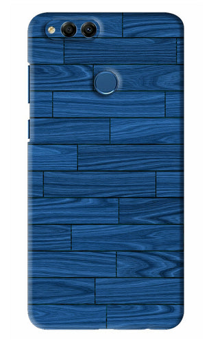 Blue Wooden Texture Huawei Honor 7X Back Skin Wrap