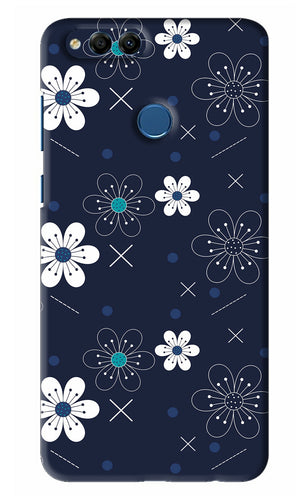 Flowers 4 Huawei Honor 7X Back Skin Wrap