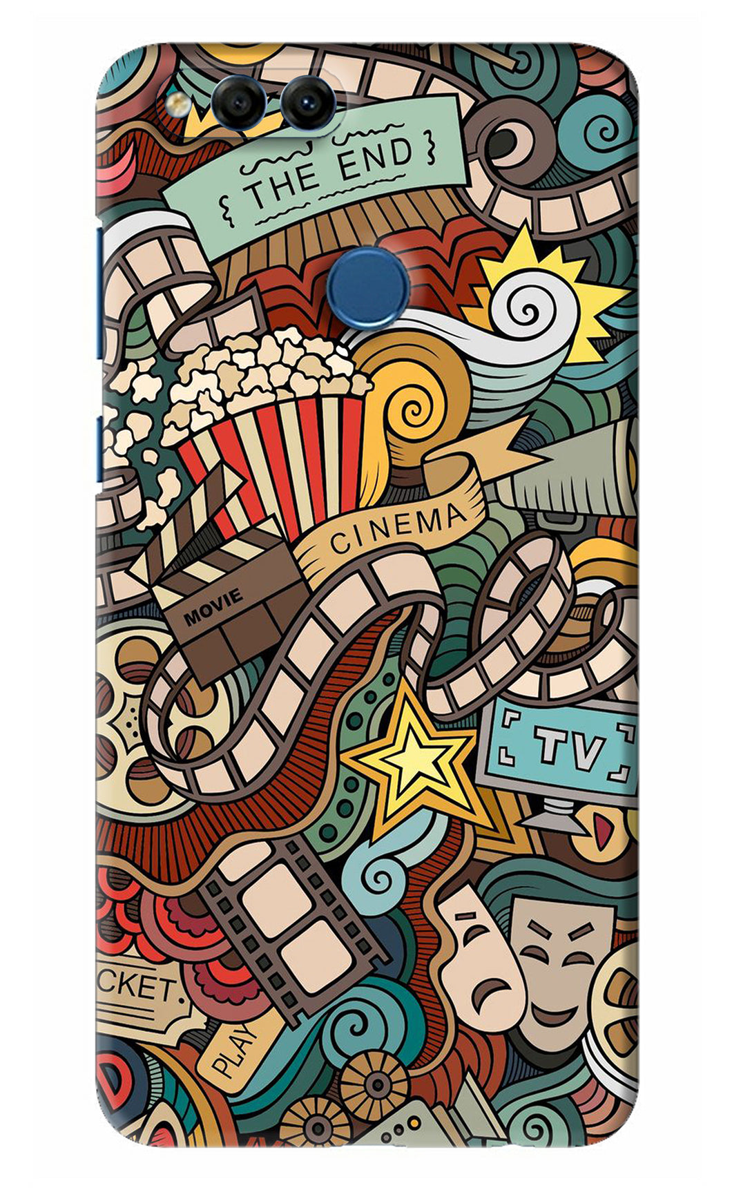 Cinema Abstract Huawei Honor 7X Back Skin Wrap
