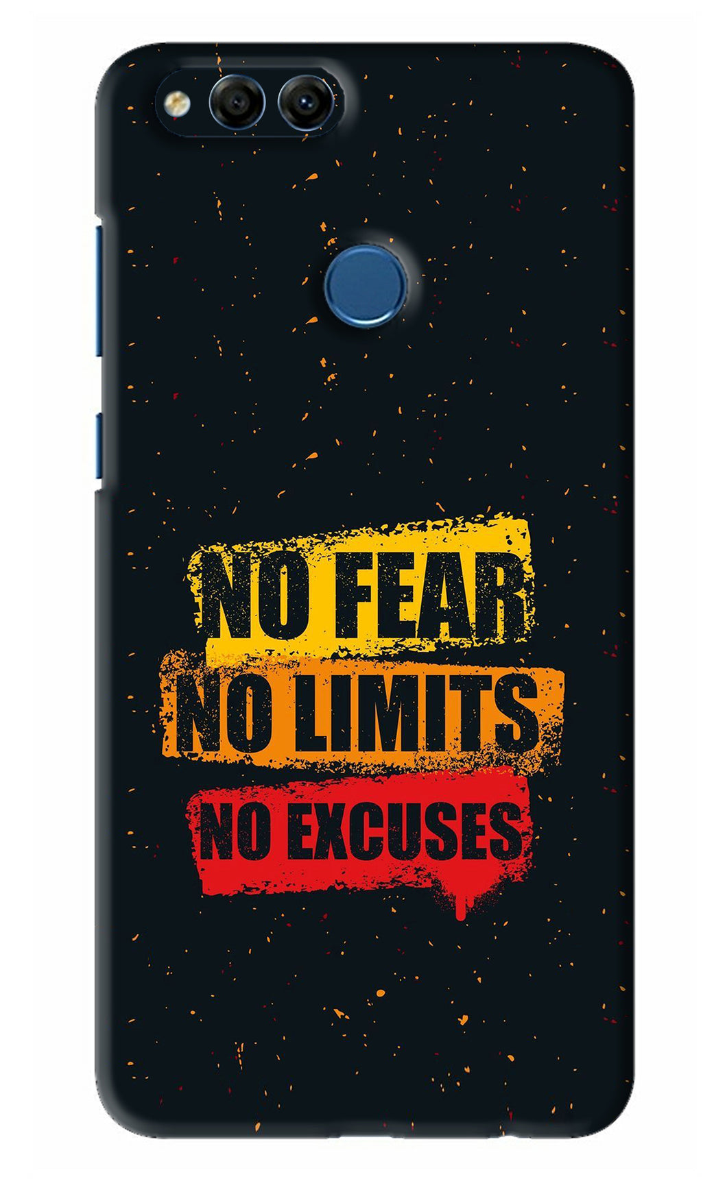 No Fear No Limits No Excuses Huawei Honor 7X Back Skin Wrap