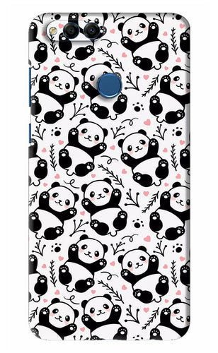 Cute Panda Huawei Honor 7X Back Skin Wrap