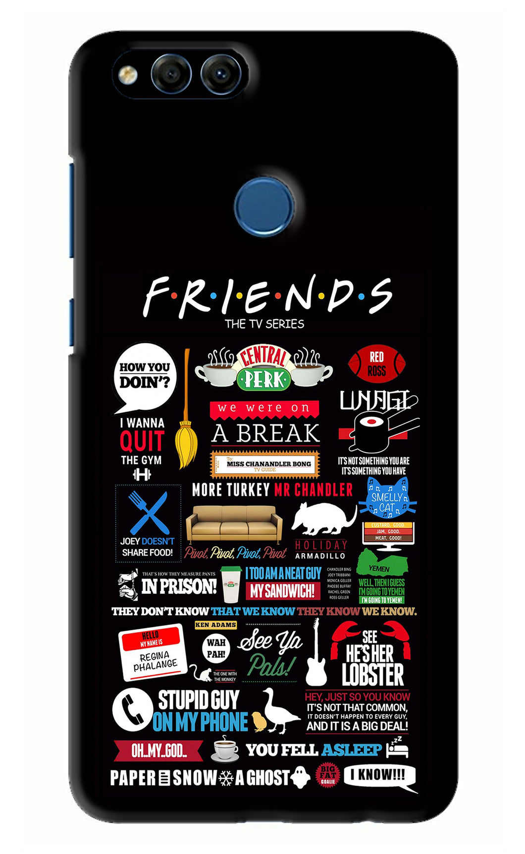 FRIENDS Huawei Honor 7X Back Skin Wrap