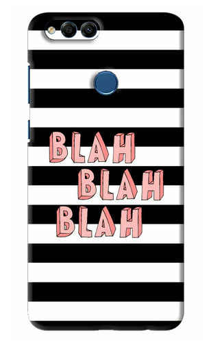 Blah Blah Blah Huawei Honor 7X Back Skin Wrap