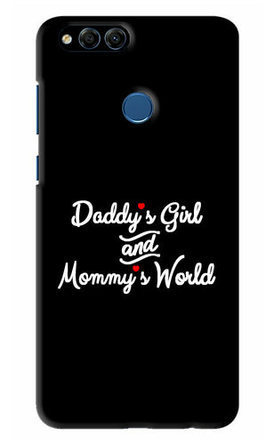 Daddy's Girl and Mommy's World Huawei Honor 7X Back Skin Wrap
