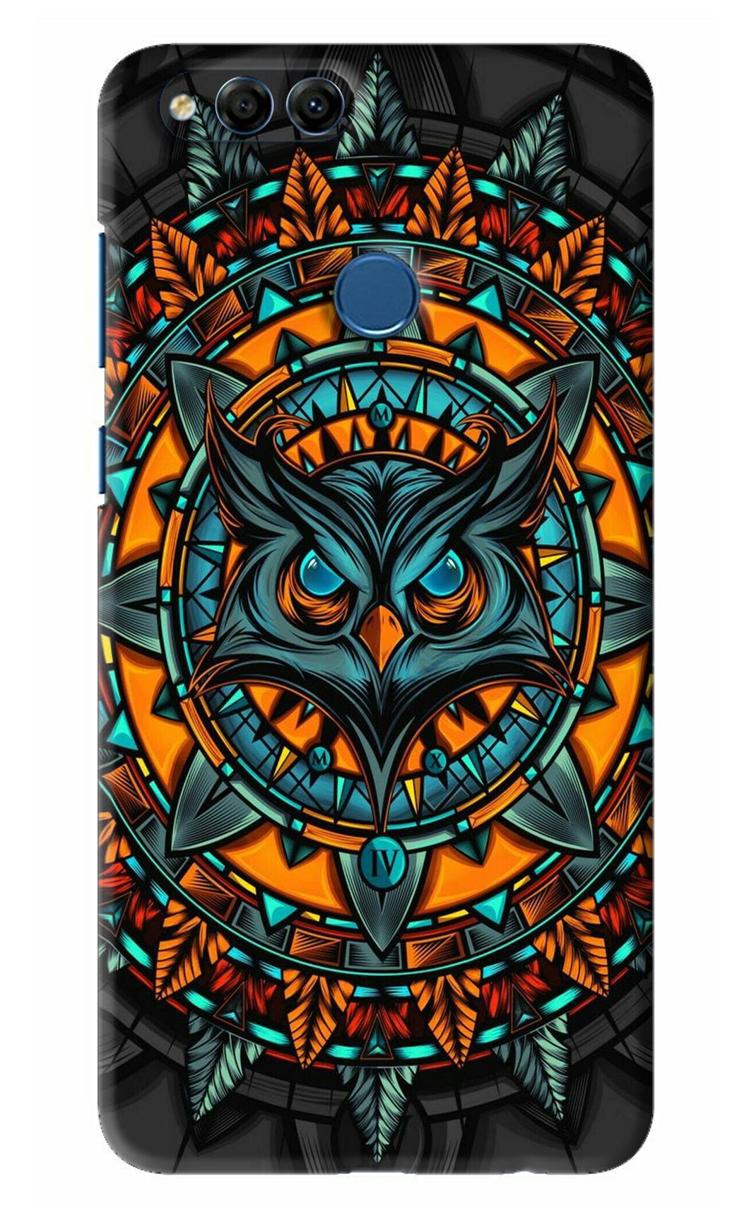 Angry Owl Art Huawei Honor 7X Back Skin Wrap