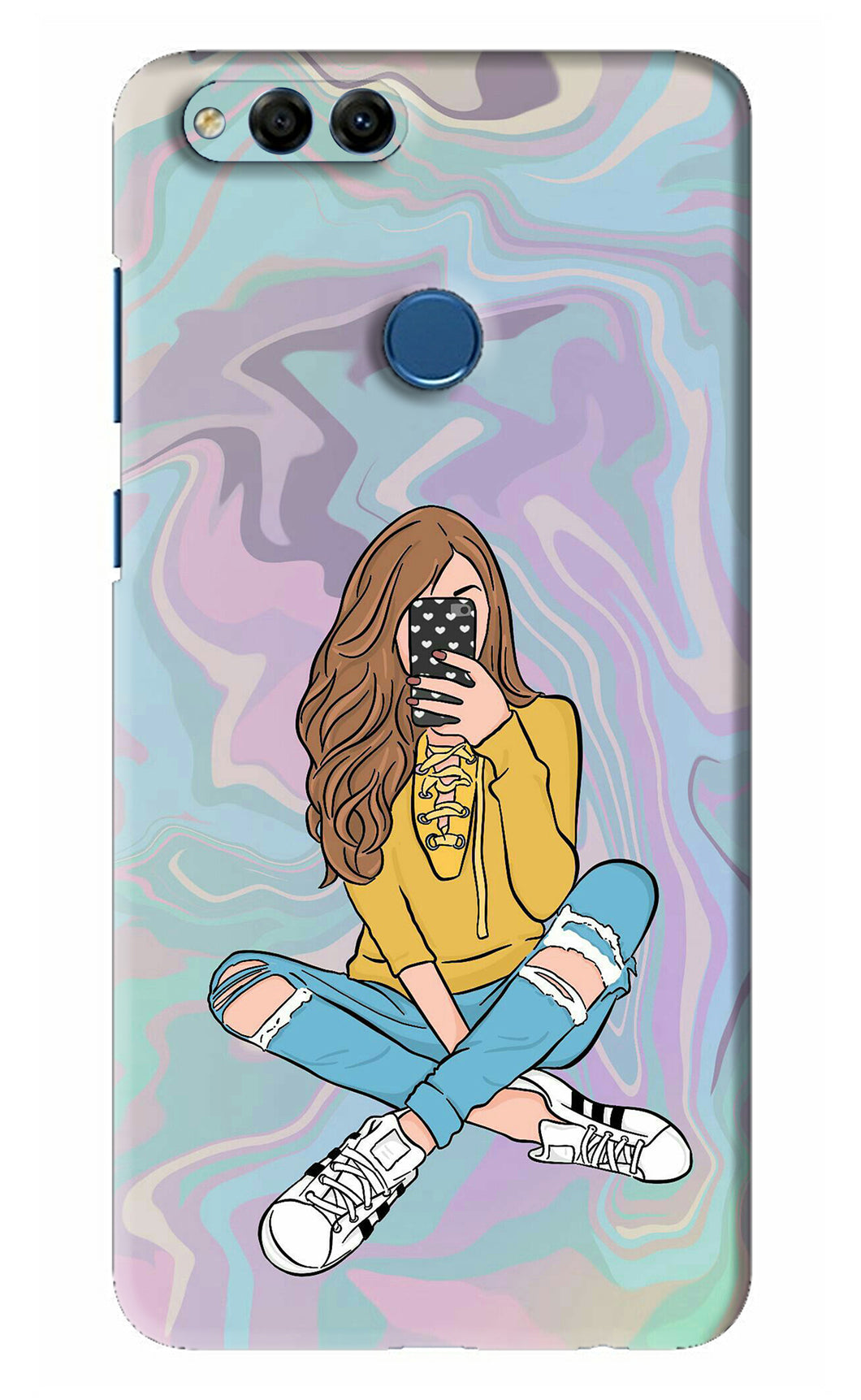 Selfie Girl Huawei Honor 7X Back Skin Wrap