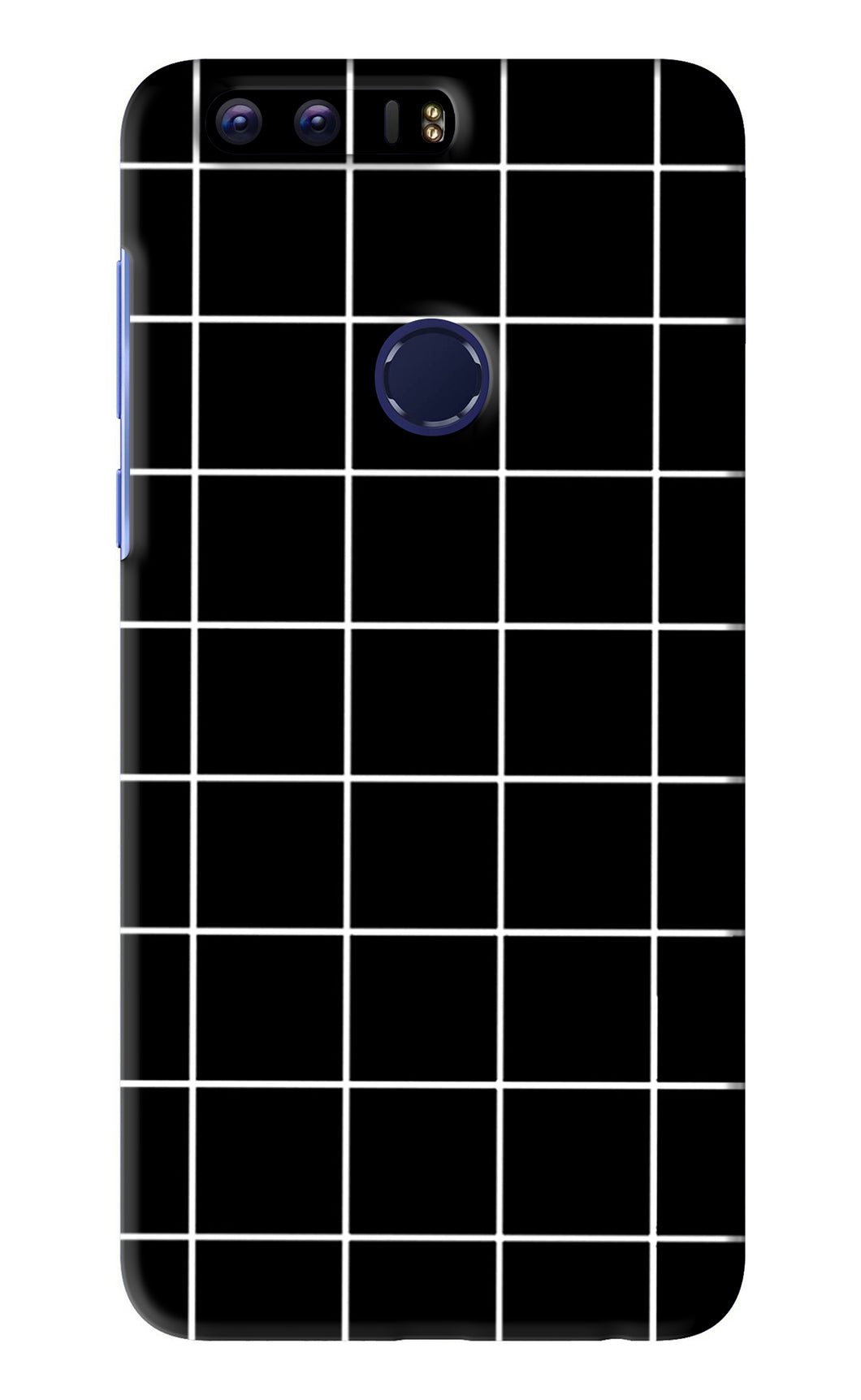 White Grid Huawei Honor 8 Back Skin Wrap