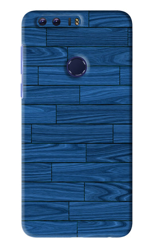 Blue Wooden Texture Huawei Honor 8 Back Skin Wrap
