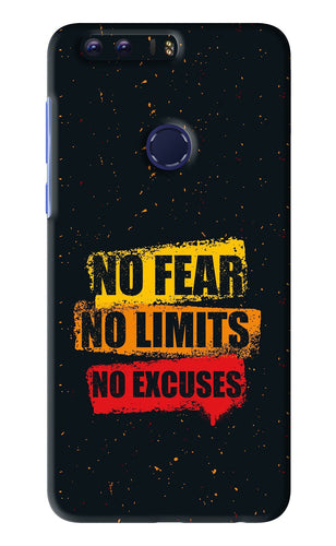 No Fear No Limits No Excuses Huawei Honor 8 Back Skin Wrap