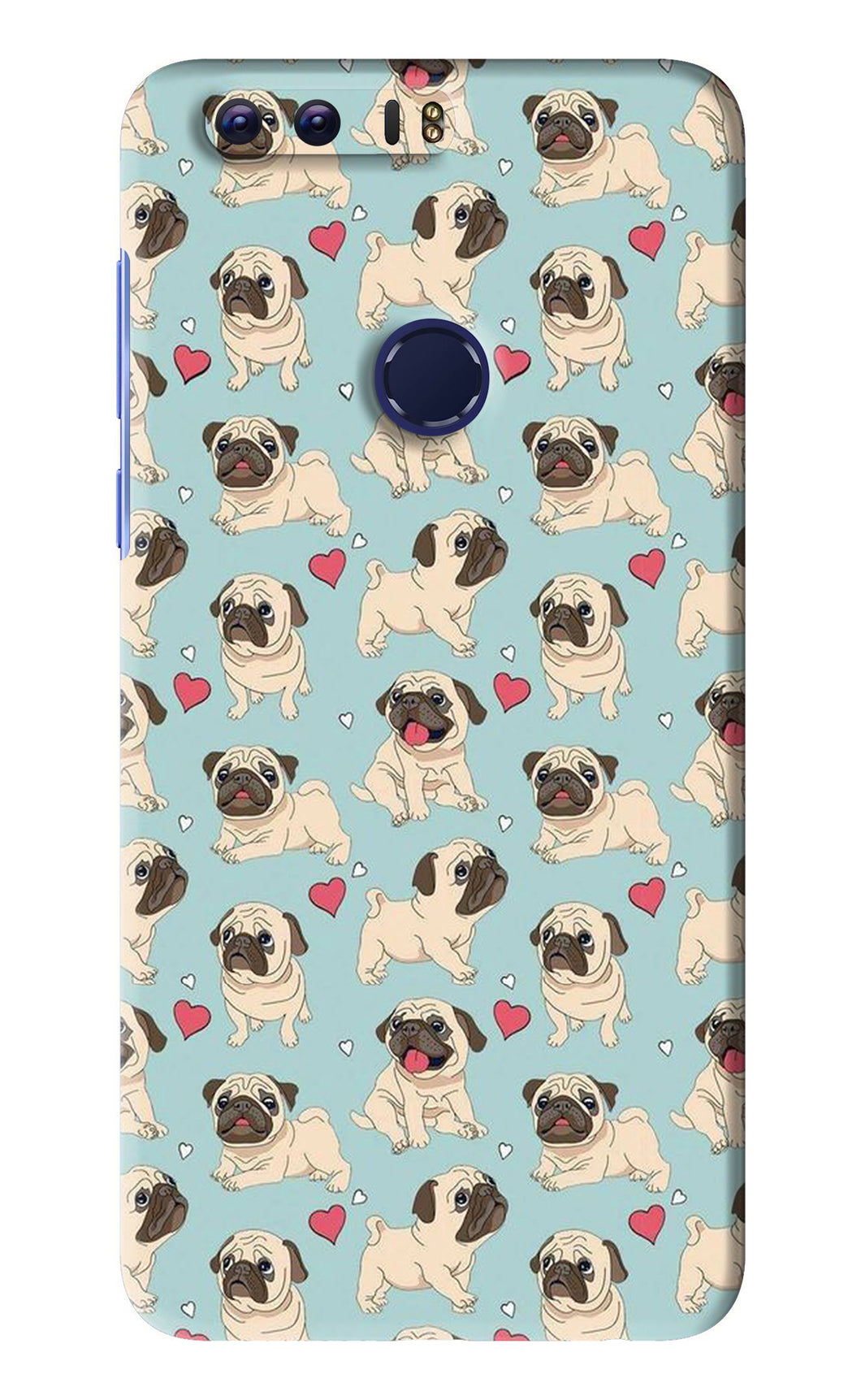 Pug Dog Huawei Honor 8 Back Skin Wrap